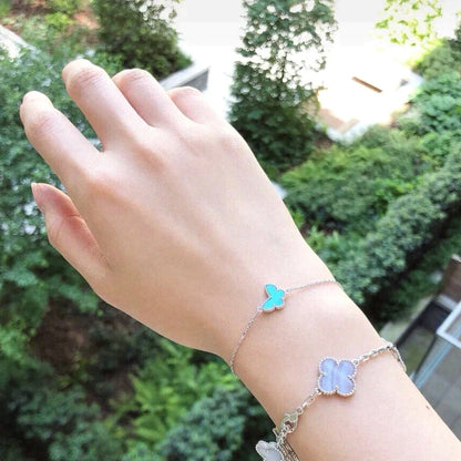 [Eternal Jewelry]BUTTERFLY TURQUOISE BUTTERFLY BRACELET SILVER