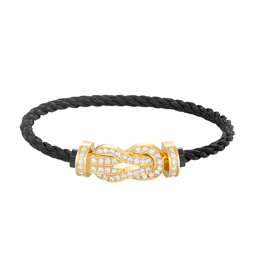 [Eternal Jewelry]CHANCE LARGE 8 FIGURE BUCKLE FULLDIAMOND BRACELET GOLD