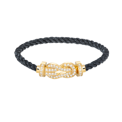 [Eternal Jewelry]CHANCE LARGE 8 FIGURE BUCKLE FULLDIAMOND BRACELET GOLD
