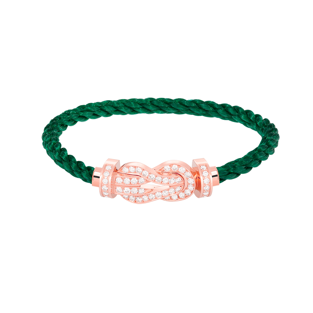 [Eternal Jewelry]CHANCE LARGE 8 FIGURE BUCKLE FULL DIAMOND BRACELET ROSE GOLD