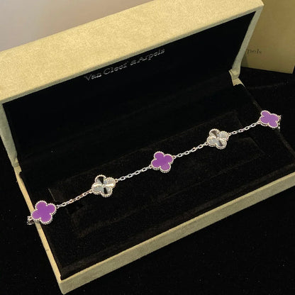[Eternal Jewelry] CLOVER 5 MOTIF VIOLET BRACELET COLLECTION