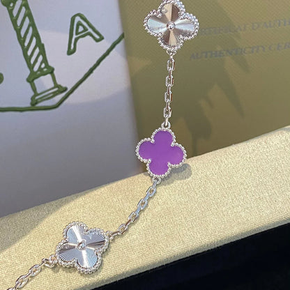 [Eternal Jewelry] CLOVER 5 MOTIF VIOLET BRACELET COLLECTION