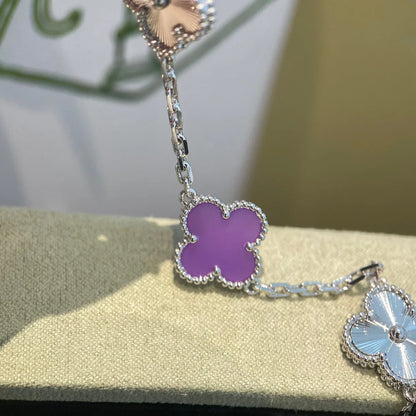 [Eternal Jewelry] CLOVER 5 MOTIF VIOLET BRACELET COLLECTION