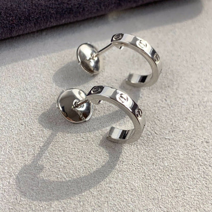 [Eternal Jewelry]LOVE EARRINGS 2.65MM SILVER