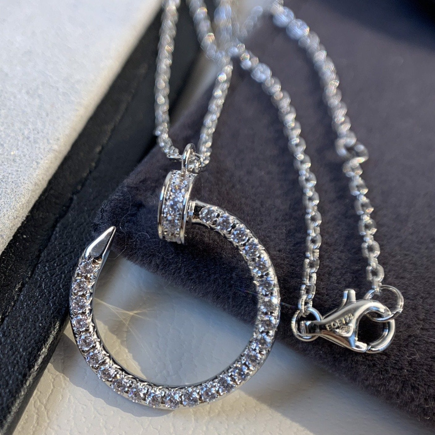 [Eternal Jewelry]JUSTE NECKLACE SILVER DIAMONDS