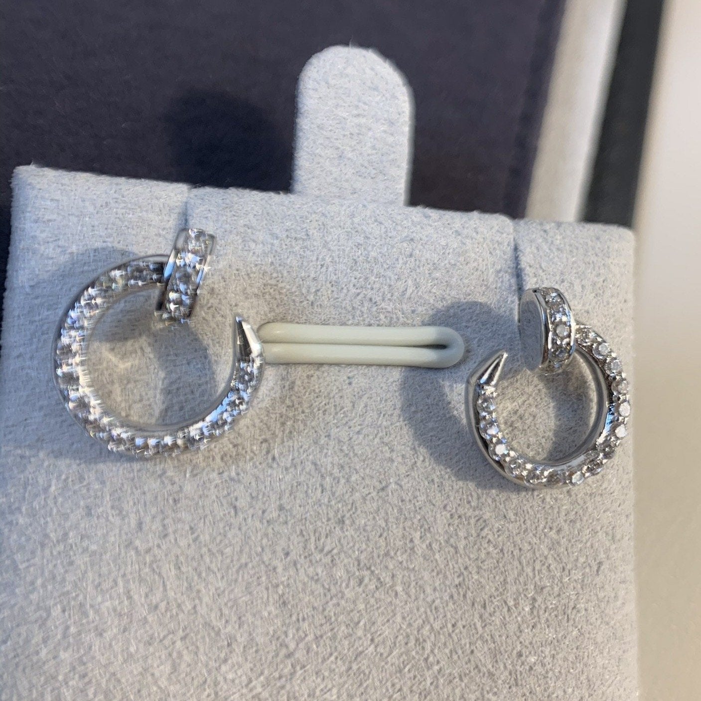 [Eternal Jewelry]JUSTE EARRINGS SILVER DIAMONDS