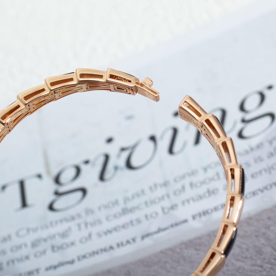 [Eternal Jewelry]SERPENTI BRACELET PINK GOLD ONYX