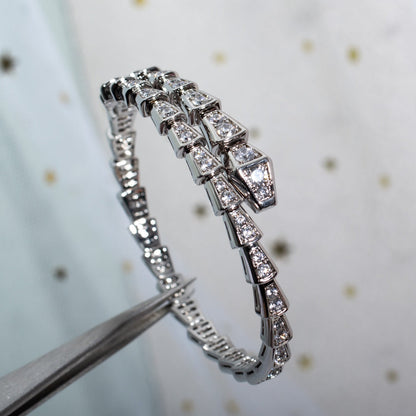 [Eternal Jewelry]SERPENTI BRACELET 6MM SILVER DIAMOND