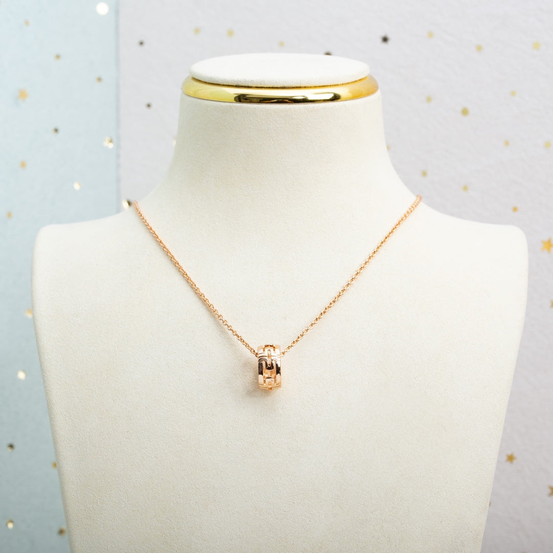 [Eternal Jewelry]PARENTESI NECKLACE PINK GOLD