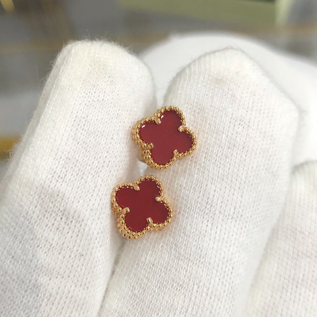 [Eternal Jewelry]CLOVER MINI GOLD EARRINGS
