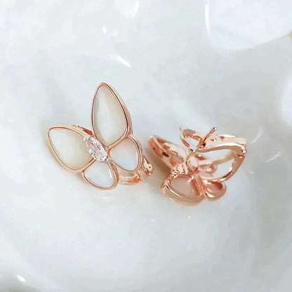 [Eternal Jewelry]BUTTERFLY MOP DIAMOND EARRINGS