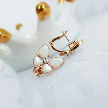 [Eternal Jewelry]BUTTERFLY MOP DIAMOND EARRINGS