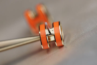 [Eternal Jewelry]MINI POP H EARRINGS ORANGE