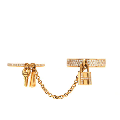 [Eternal Jewelry]HM KELLY CLOCHETTE DOUBLE RING IN  WITH DIAMONDS