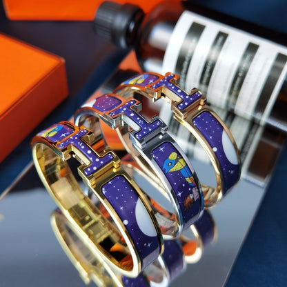 [Eternal Jewelry]H STAR AND MOON BRACELET 12MM