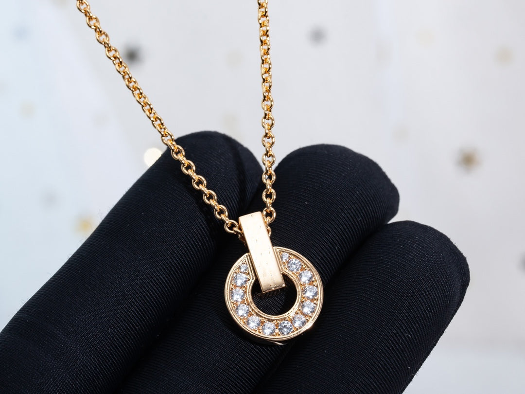 [Eternal Jewelry]GARI NECKLACE PINK GOLD DIAMOND