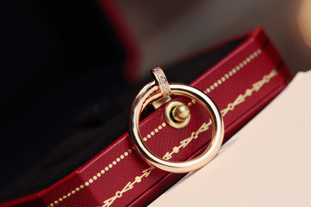 [Eternal Jewelry]JUSTE RING 2.65MM PINK GOLD DIAMOND