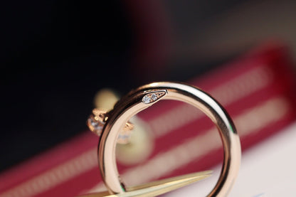 [Eternal Jewelry]JUSTE RING 2.65MM PINK GOLD DIAMOND