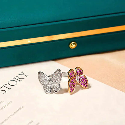 [Eternal Jewelry]TWIN BUTTERFLY DIAMOND RING