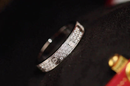 [Eternal Jewelry]LOVE RING 3.6MM DIAMOND PAVED