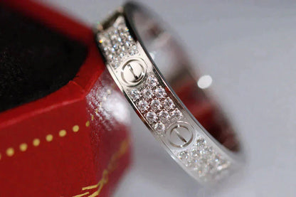 [Eternal Jewelry]LOVE RING 3.6MM DIAMOND PAVED