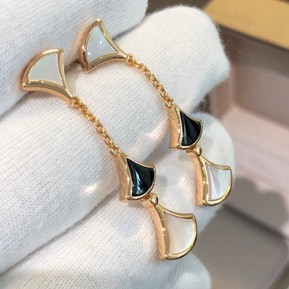 [Eternal Jewelry]DREAM EARRINGS 3 MOTIFS ONYX MOP PINK GOLD