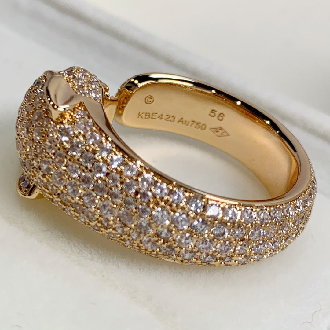 [Eternal Jewelry]PANTHERE PINK GOLD DIAMOND RING