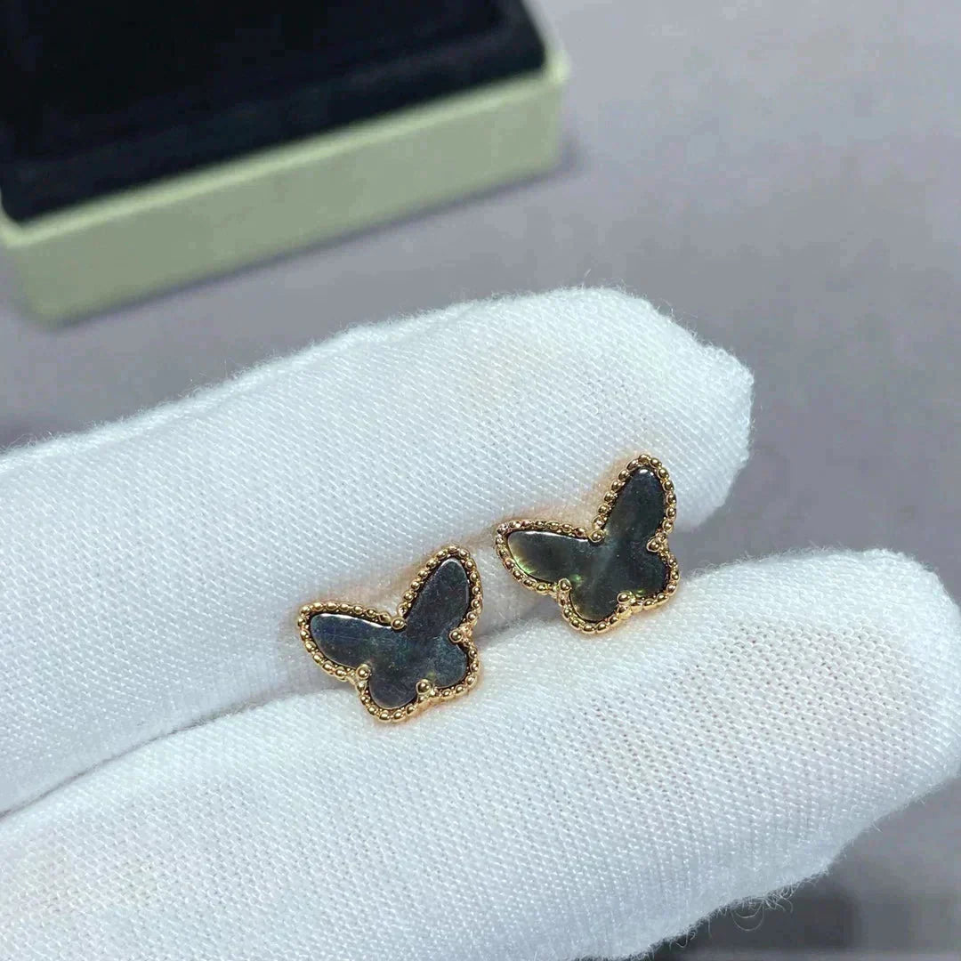 [Eternal Jewelry]BUTTERFLY DARK MOP  EARRINGS