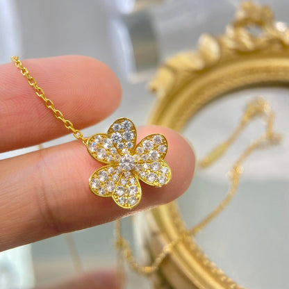 [Eternal Jewelry]FLOWER DIAMOND NECKLACE