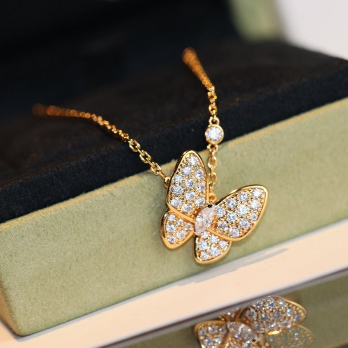 [Eternal Jewelry]BUTTERFLY DIAMOND NECKLACE