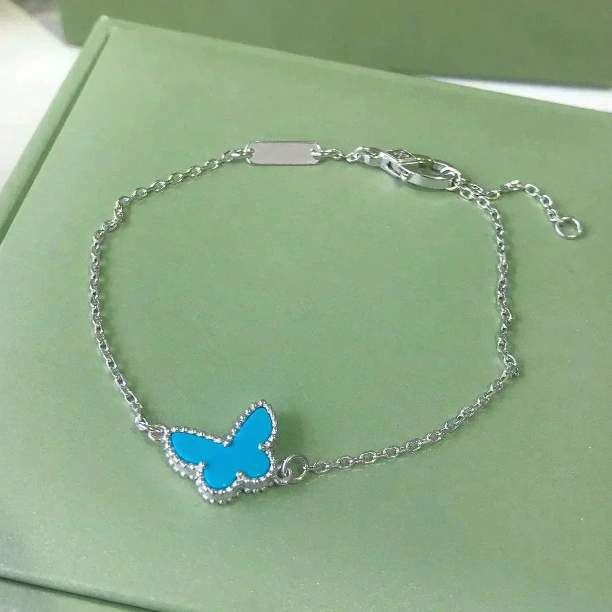 [Eternal Jewelry]BUTTERFLY TURQUOISE BUTTERFLY BRACELET SILVER