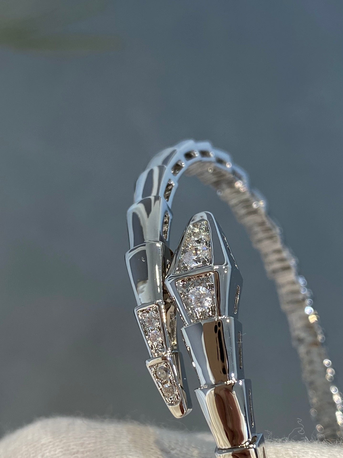 [Eternal Jewelry]SERPENTI BRACELET DIAMONDS SILVER