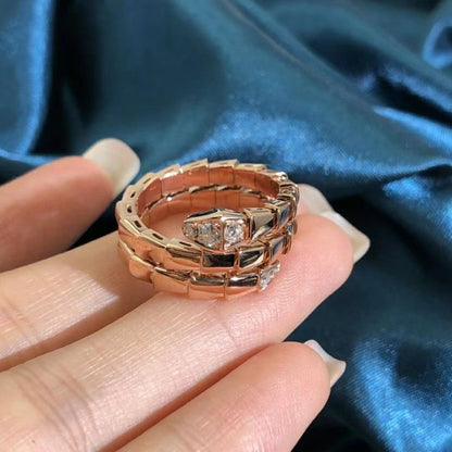 [Eternal Jewelry]SERPENTS DOUBLE ROW DIAMOND RING