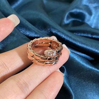 [Eternal Jewelry]SERPENTS DOUBLE ROW DIAMOND RING