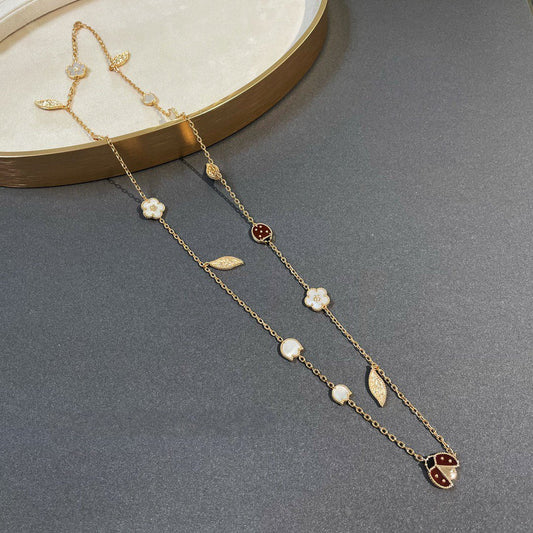 [Eternal Jewelry]LUCKY SPRING 15 MOTIFS GOLD NECKLACE