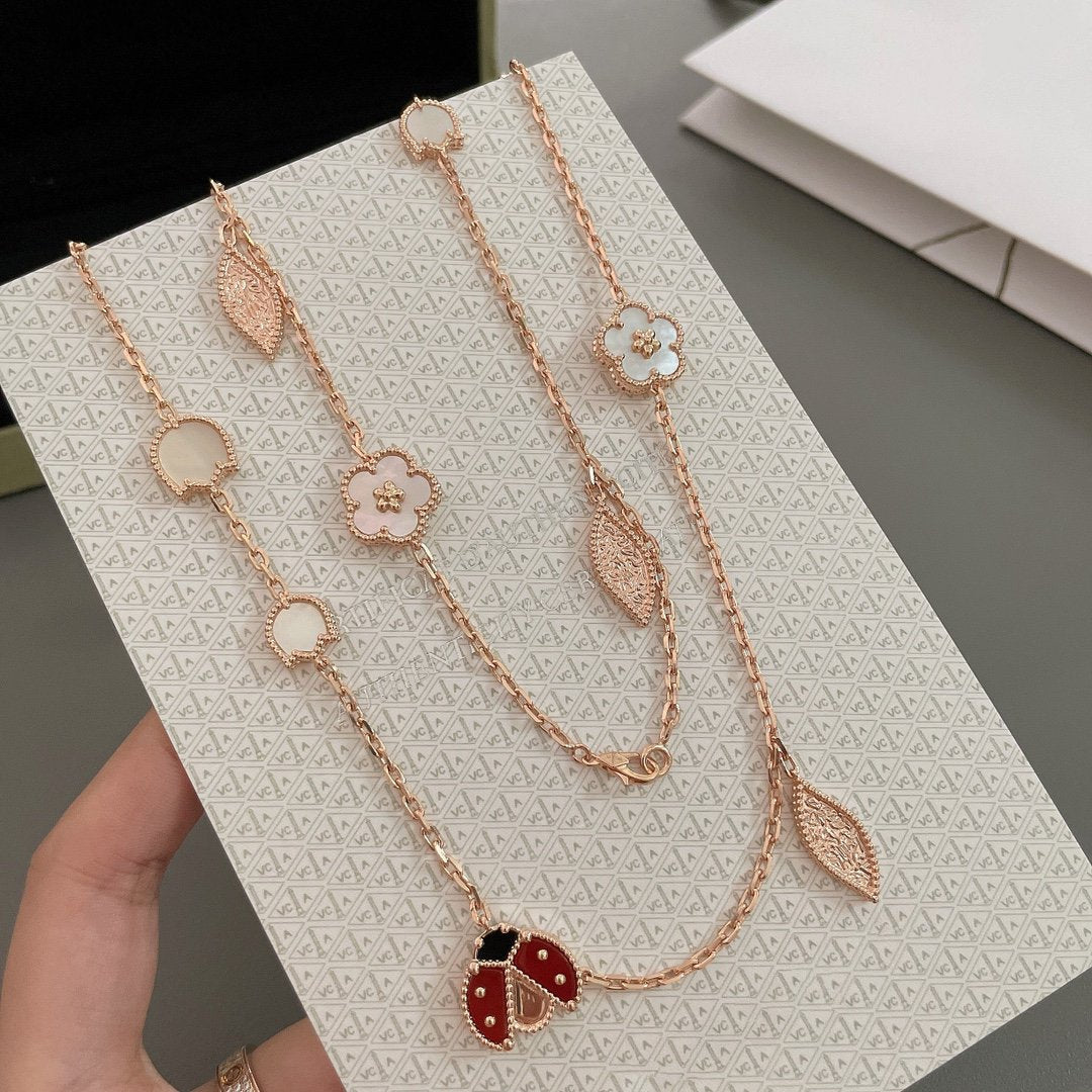 [Eternal Jewelry]LUCKY SPRING 15 MOTIFS ROSE GOLD NECKLACE