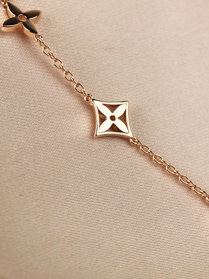 [Eternal Jewelry]STAR AND SUN 7 MOTIFS GOLD BRACELET