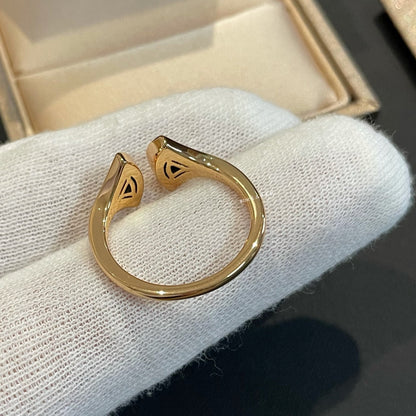 [Eternal Jewelry]DREAM MALACHITE DIAMOND OPEN RING