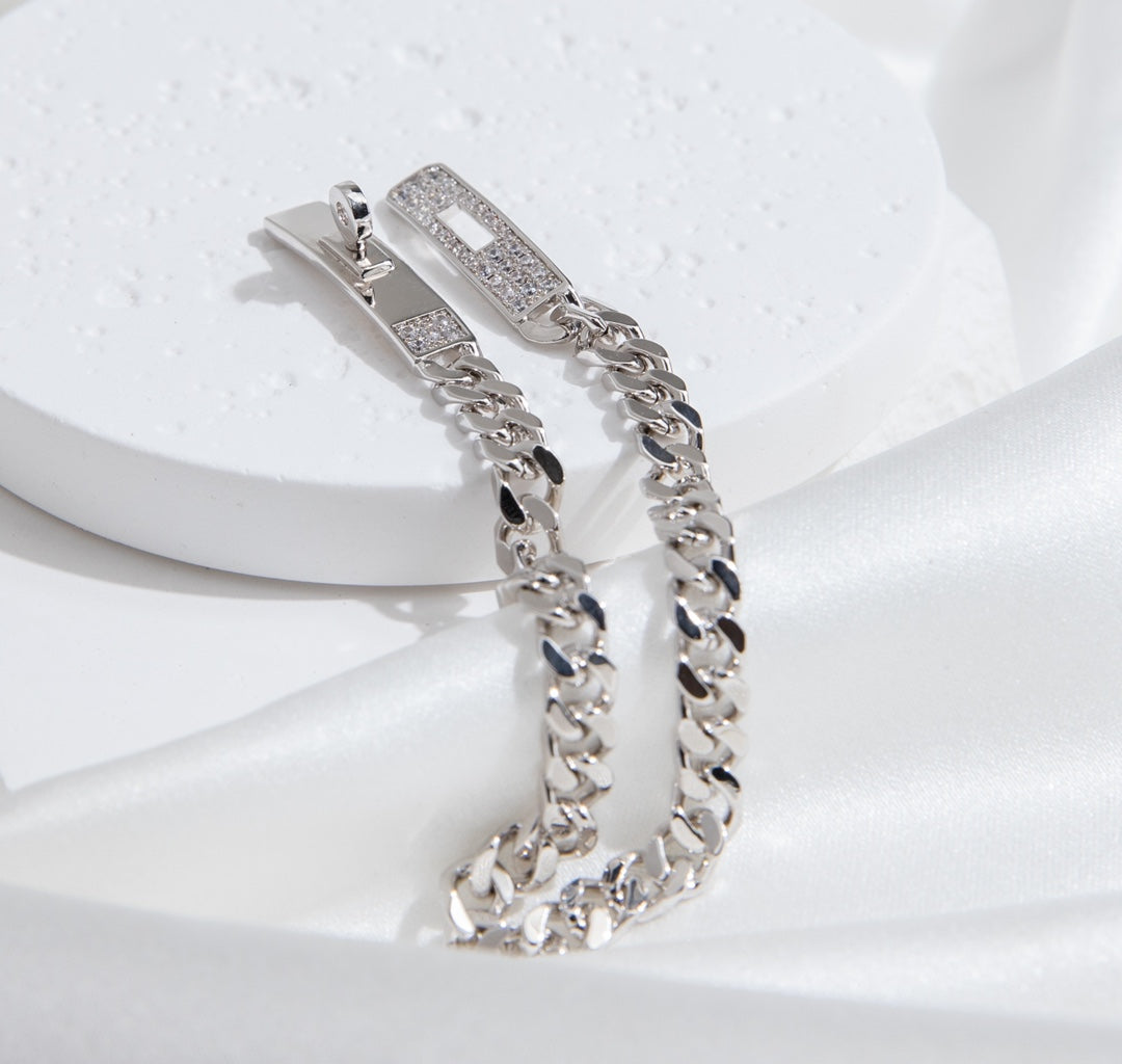 [Eternal Jewelry]KELLY CHAIN SILVER DIAMOND BRACELET