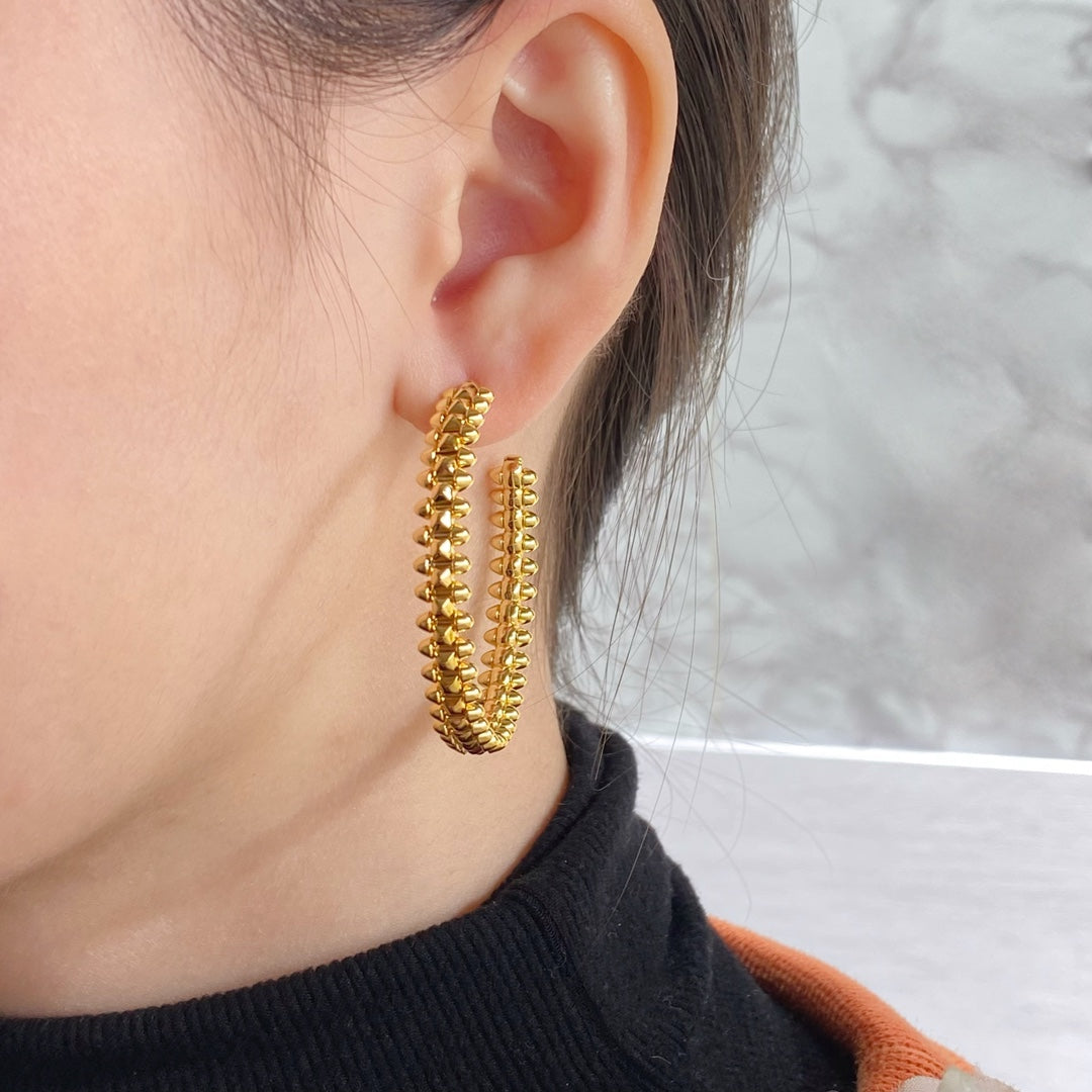 [Eternal Jewelry]CLASH LARGE HOOP EARRINGS