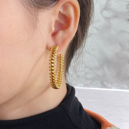 [Eternal Jewelry]CLASH LARGE HOOP EARRINGS