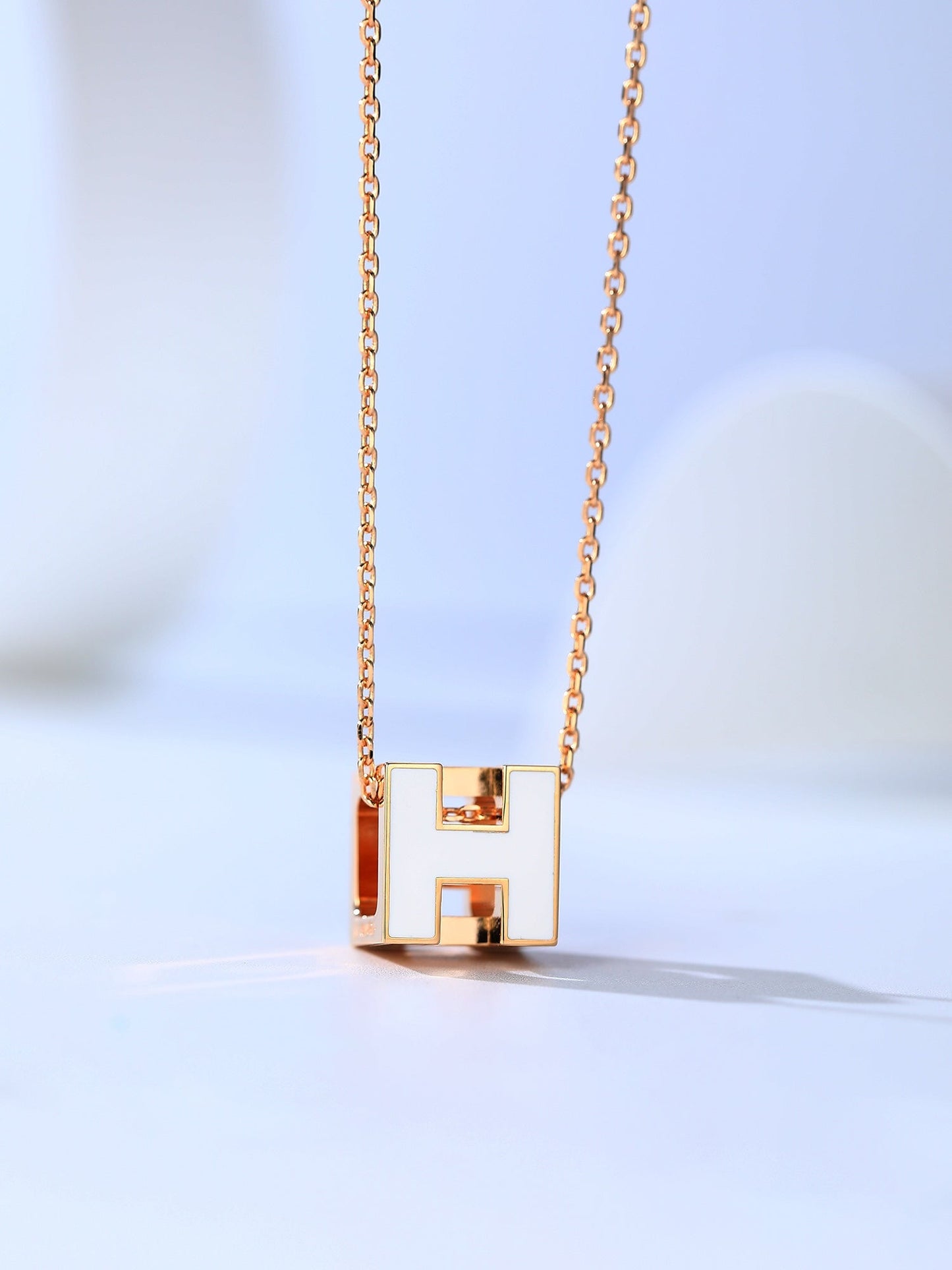 [Eternal Jewelry]H CAGE PINK GOLD NECKLACE