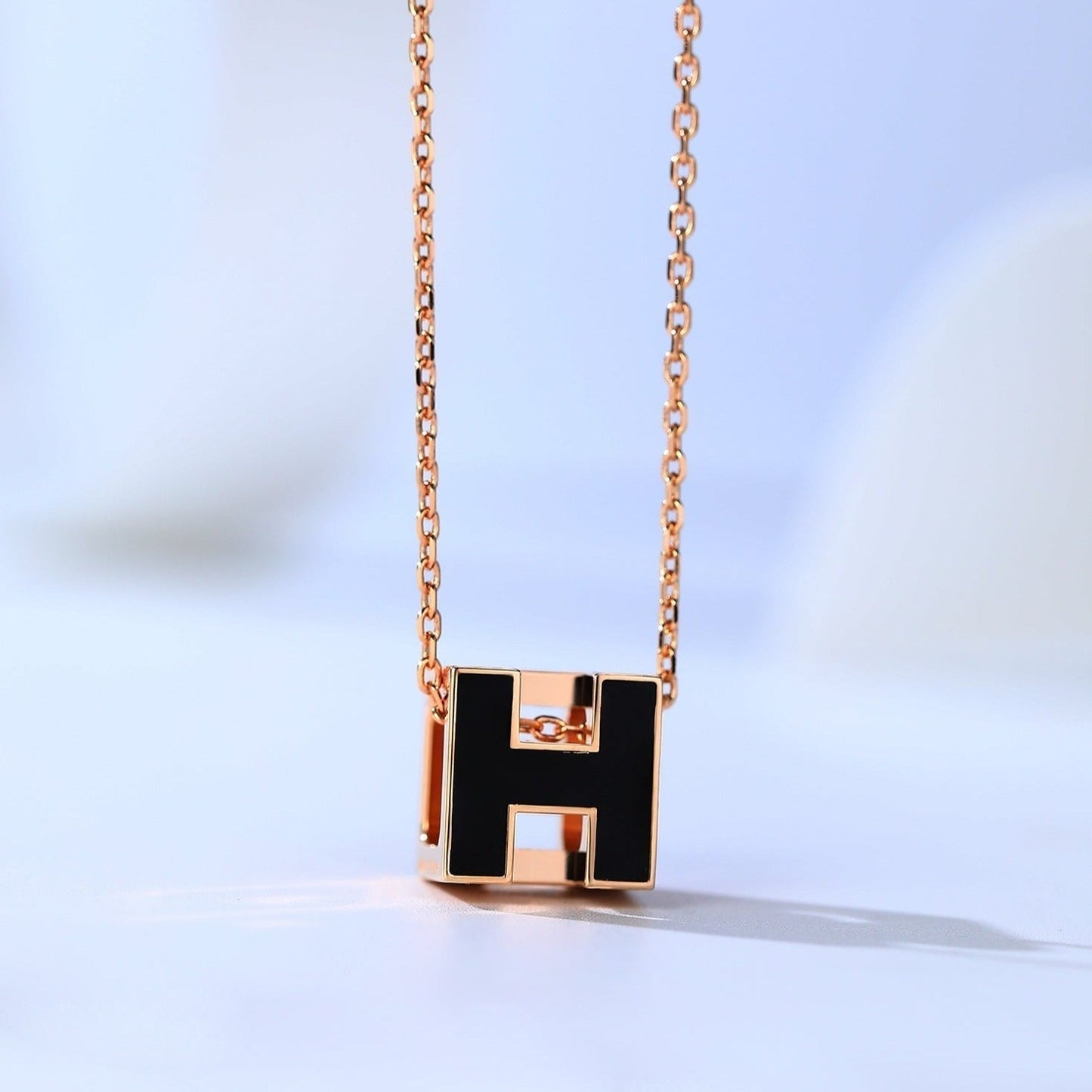 [Eternal Jewelry]H CAGE PINK GOLD NECKLACE