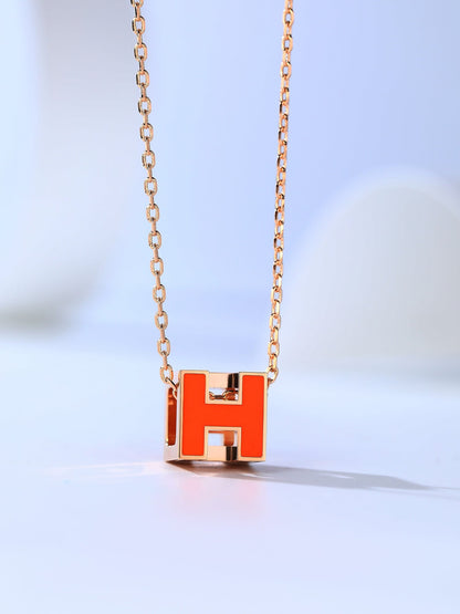 [Eternal Jewelry]H CAGE PINK GOLD NECKLACE