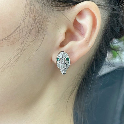 [Eternal Jewelry]SERPENT DIAMOND STUD EARRINGS