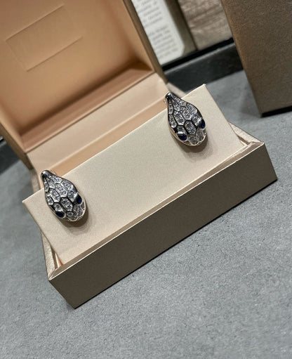 [Eternal Jewelry]SERPENT DIAMOND STUD EARRINGS