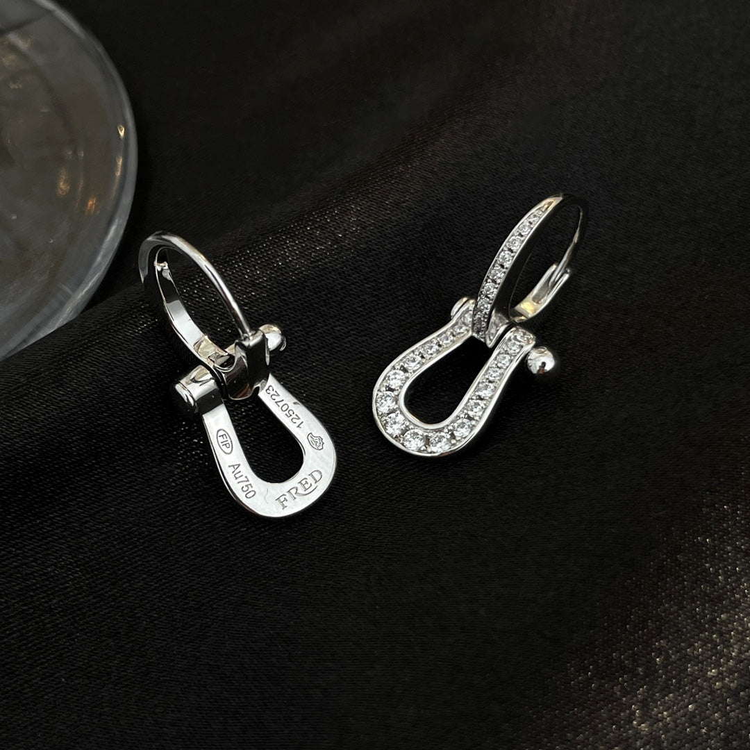 [Eternal Jewelry]FORCE 10 FULL DIAMOND DROP EARRINGS MEDIUM MODEL