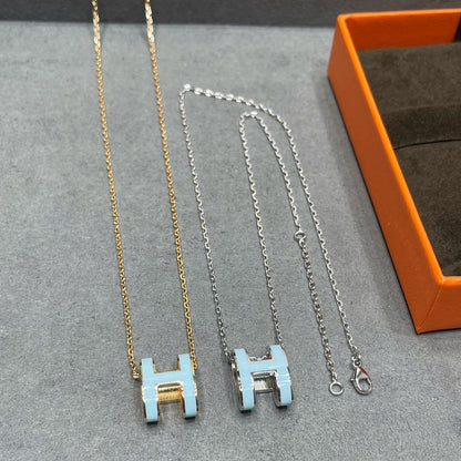 [Eternal Jewelry]POP H SKY BLUE NECKLACE