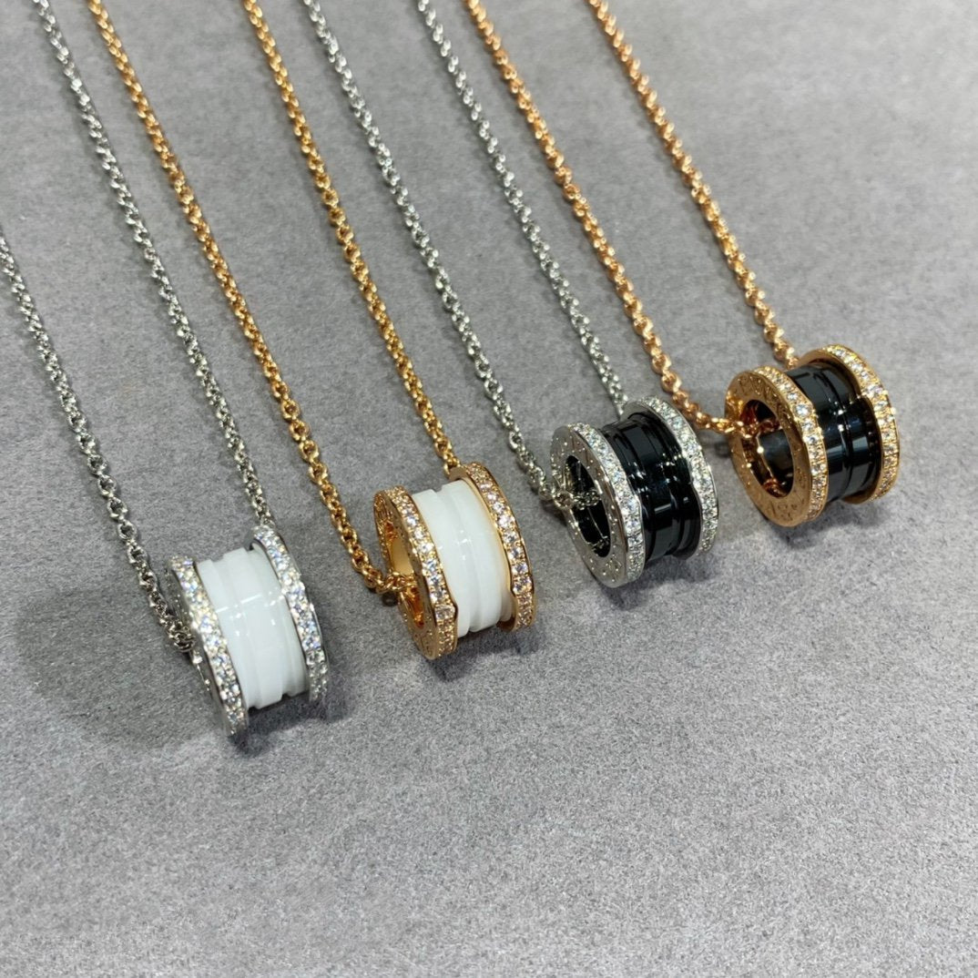 [Eternal Jewelry]ZERO 1 DIAMOND CERAMIC NECKLACE
