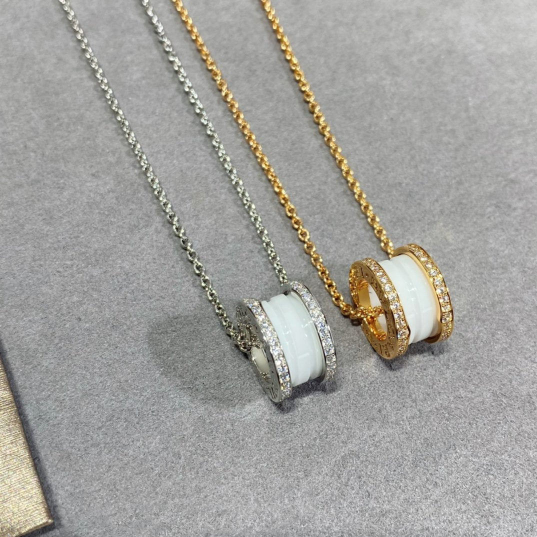 [Eternal Jewelry]ZERO 1 DIAMOND CERAMIC NECKLACE